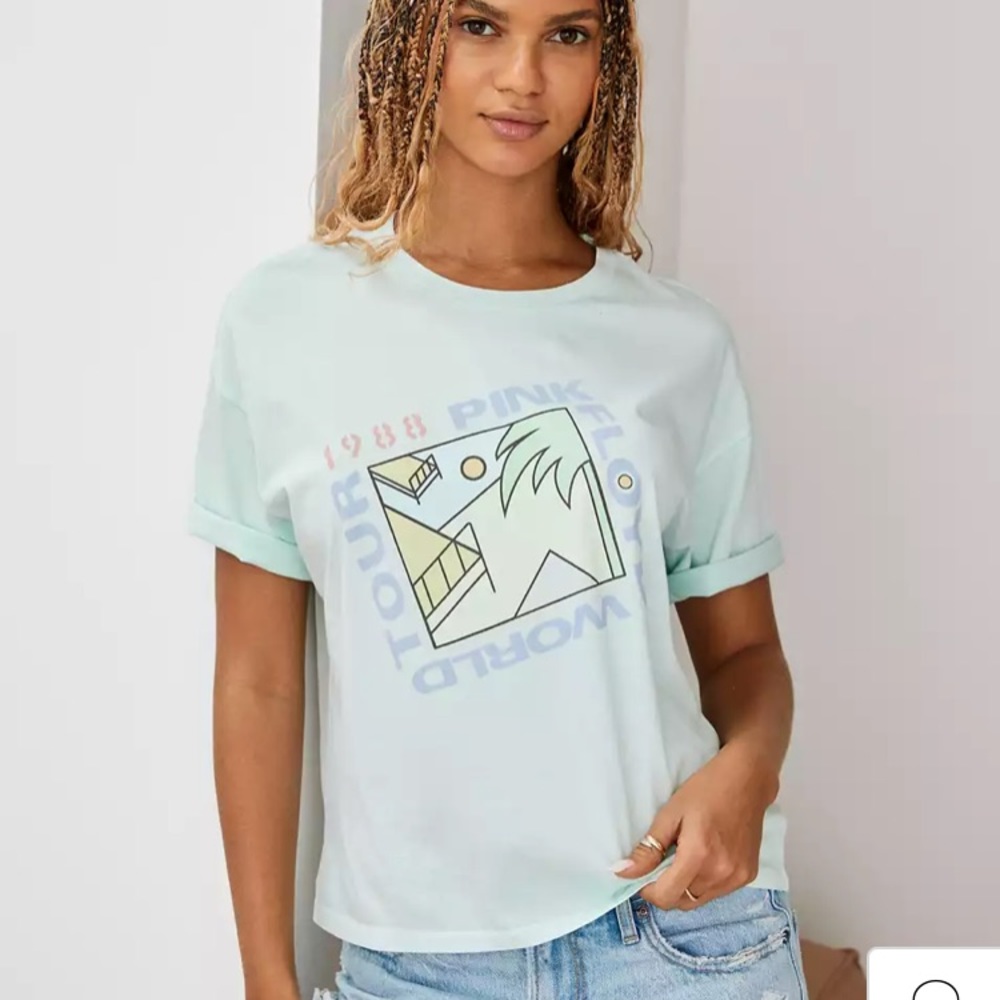 American Eagle Mint Pink Floyd T-shirt Large brand new with tags soft co…